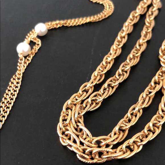 VINTAGE AMBER MARQUIS PENDANT W/PEARLS - Picture 7 of 15